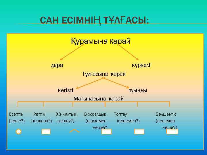 Сан есім презентация