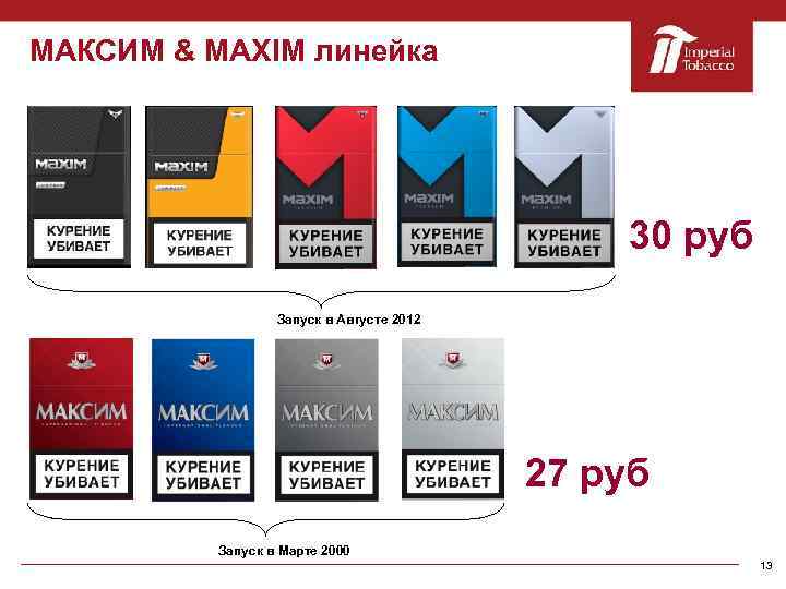 МАКСИМ & MAXIM линейка 30 руб MAXIM Запуск в Августе 2012 27 руб Запуск