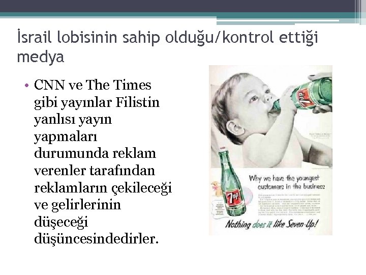 İsrail lobisinin sahip olduğu/kontrol ettiği medya • CNN ve The Times gibi yayınlar Filistin