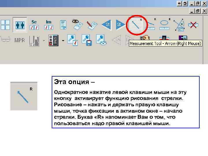 Эта опция – Однократное нажатие левой клавиши мыши на эту кнопку активирует функцию рисования