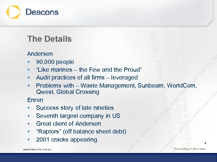 The Details Andersen § 90, 000 people § “Like marines – the Few and