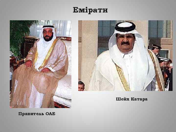 Емірати Шейх Катара Правитель ОАЕ 