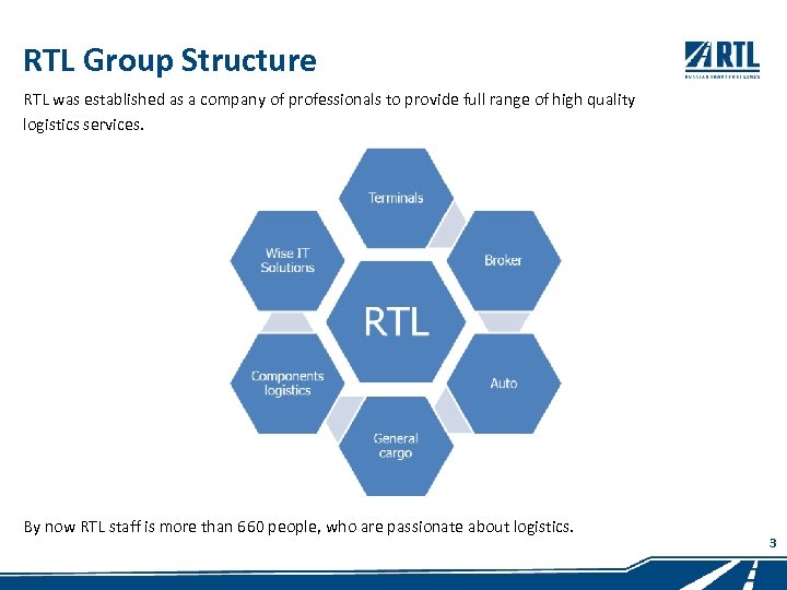 RTL Group Structure RTL was established as a company of professionals to provide full