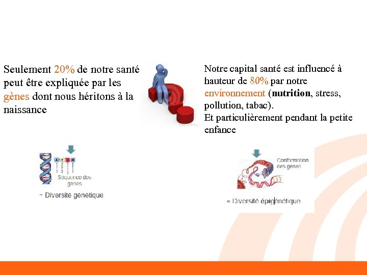 Seulement 20% de notre santé peut être expliquée par les gènes dont nous héritons