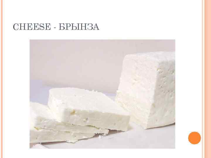 CHEESE - БРЫНЗА 