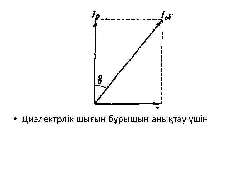  • Диэлектрлік шығын бұрышын анықтау үшін 