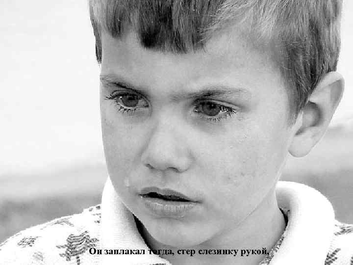 Взрослый улыбался застыв, а ребенок перелетел обрыв. Он заплакал тогда, стер слезинку рукой, 