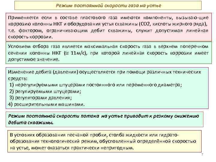 На каком рисунке показан кольцевой режим движения газа в скважине