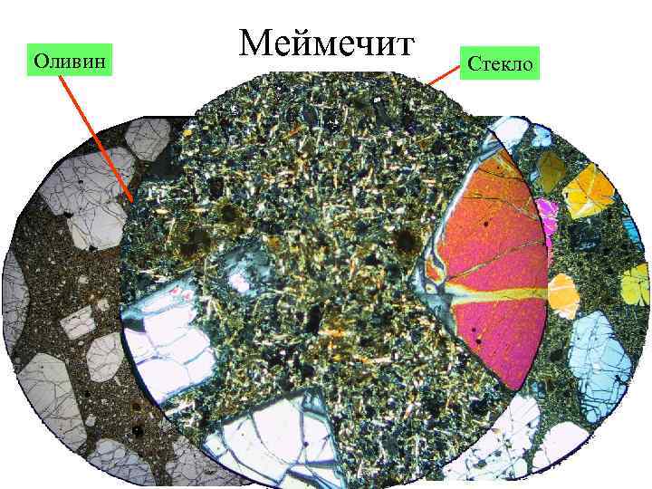 Оливин Меймечит Стекло 