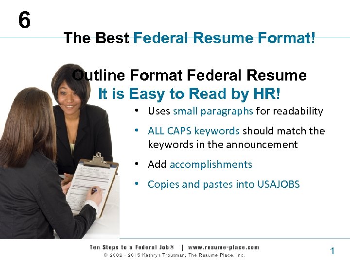 6 The Best Federal Resume Format! Outline Format Federal Resume It is Easy to