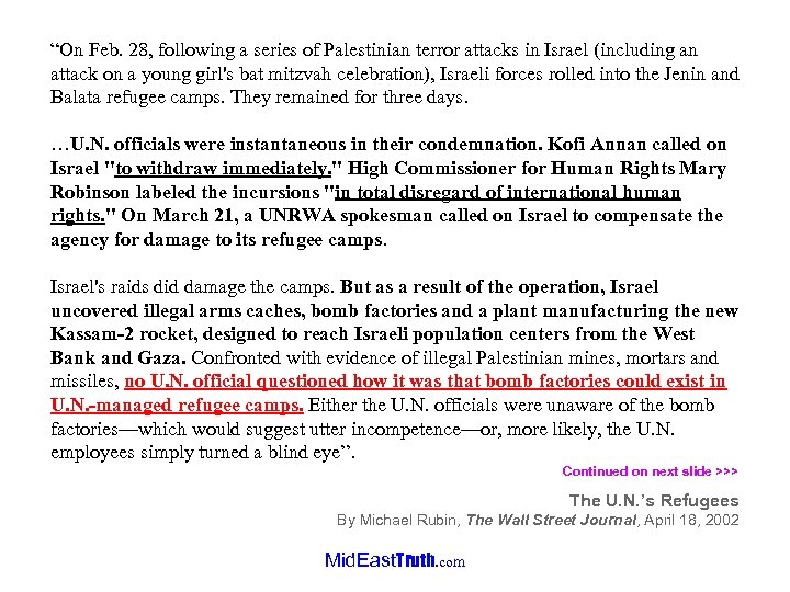 “On Feb. 28, following a series of Palestinian terror attacks in Israel (including an