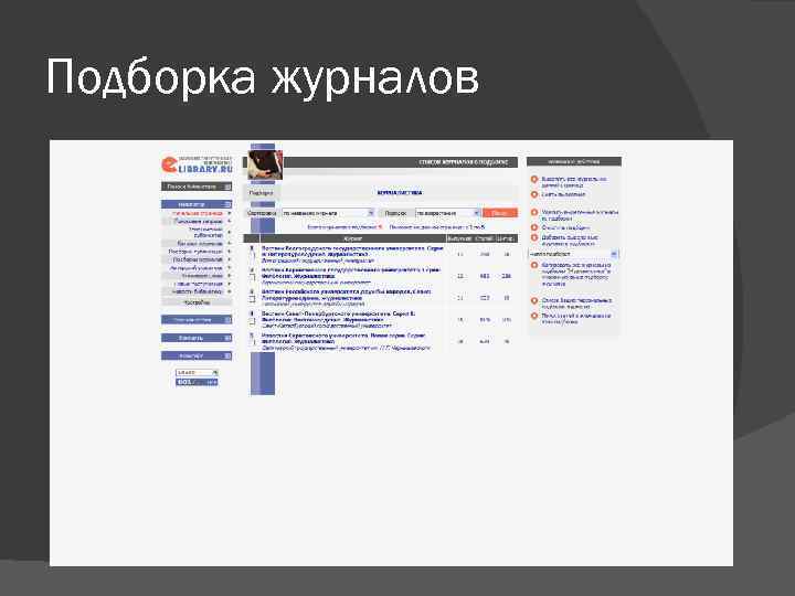 Подборка журналов 