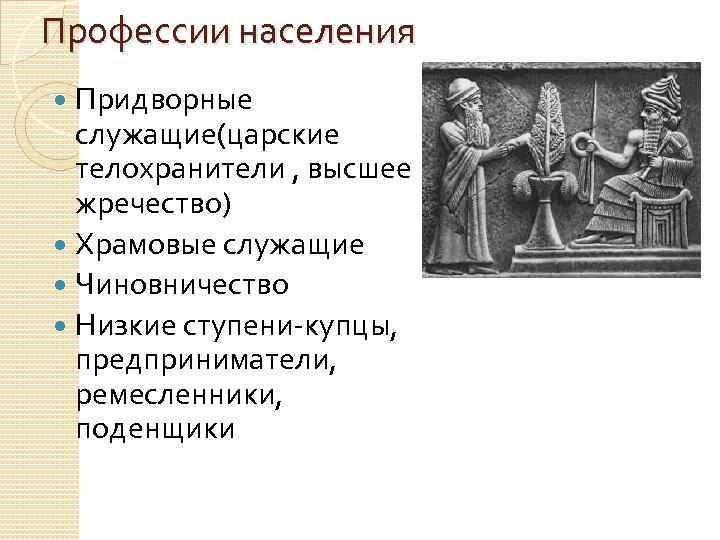 Правовое положение основных групп населения древнего вавилона