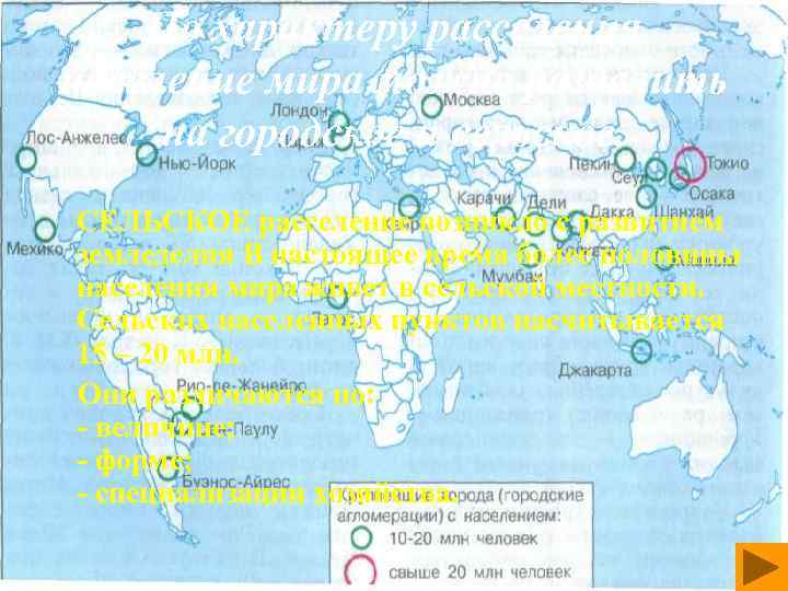 Контурная карта размещение населения урбанизация 8 класс