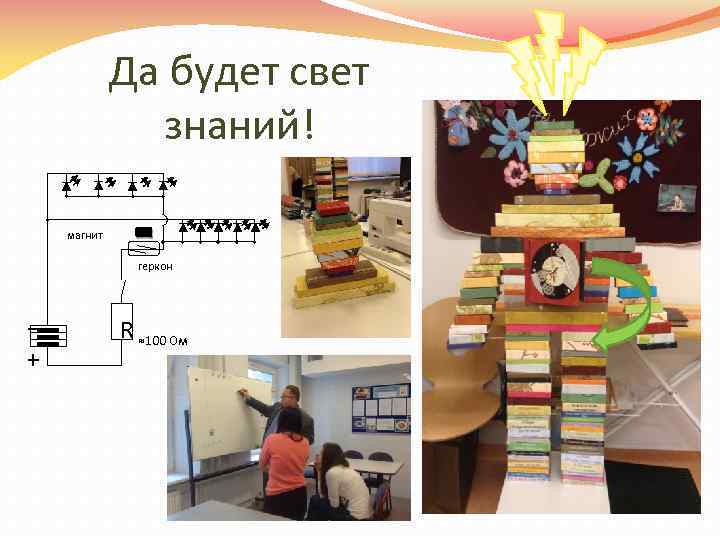 Да будет свет знаний! магнит геркон - + R ≈100 Ом 