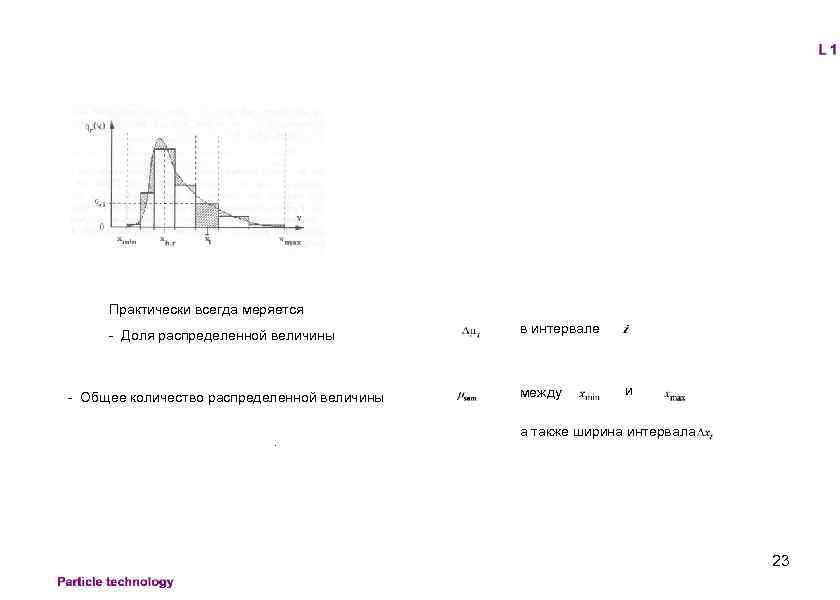 Практически всегда меряется - Доля распределенной величины - Общее количество распределенной величины. в интервале