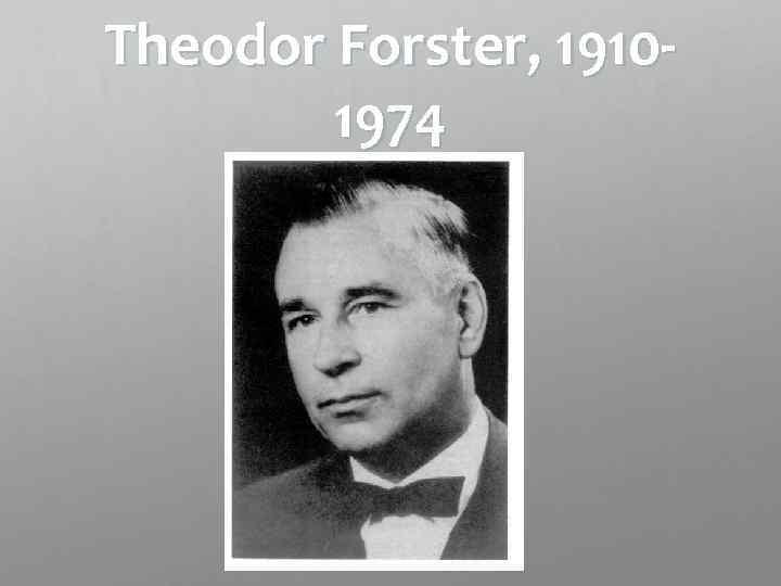 Theodor Forster, 19101974 