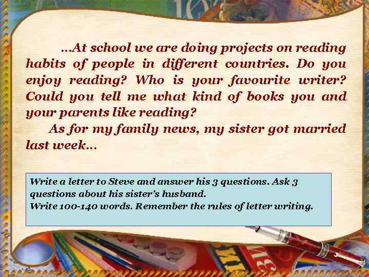 Rules of letter writing