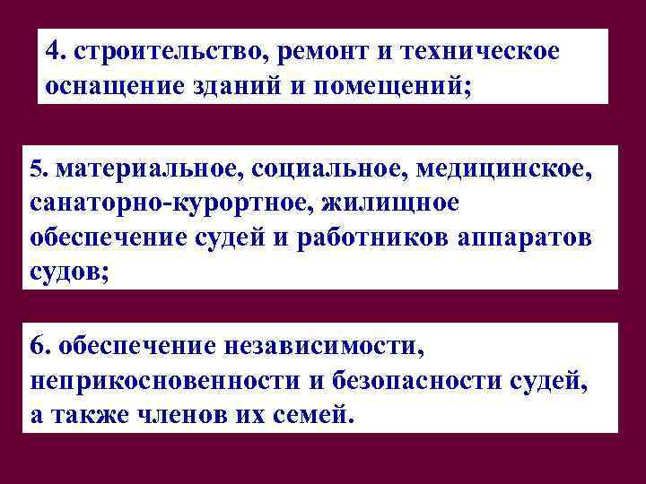 Организационное обеспечение деятельности судов