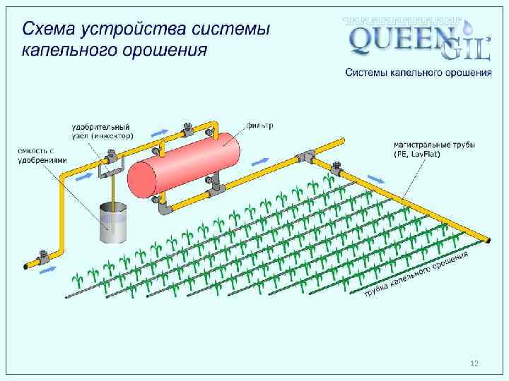 Технология капельного орошения 12 
