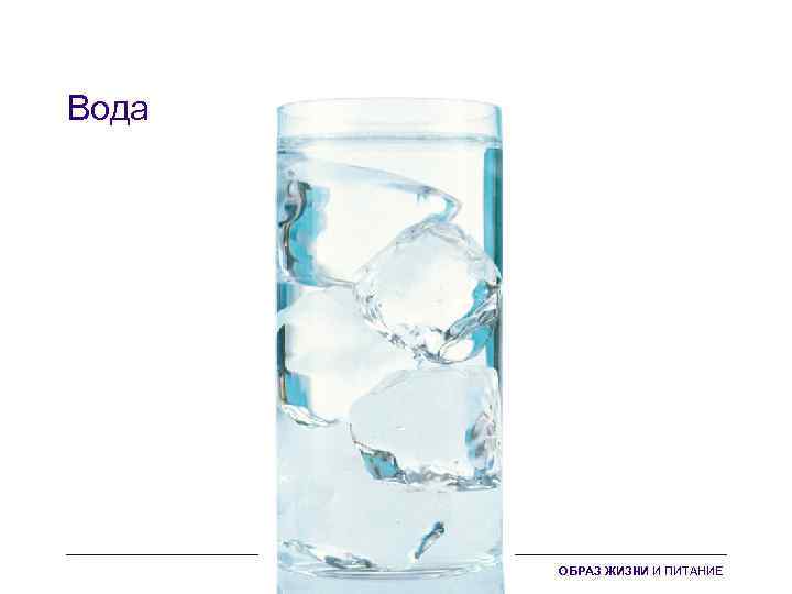 Вода ОБРАЗ ЖИЗНИ И ПИТАНИЕ 