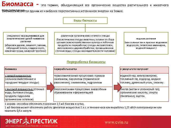 Биомасса - это термин, объединяющий все органические вещества растительного и животного происхождения. Биомасса является
