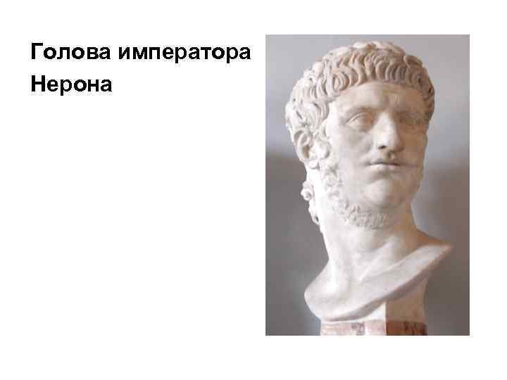Голова императора Нерона 