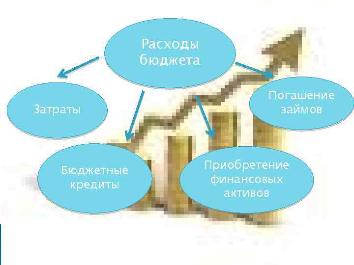 Расходы бюджета Затраты Бюджетные кредиты Погашение займов Приобретение финансовых активов 