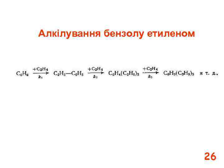 Алкілування бензолу етиленом 26 