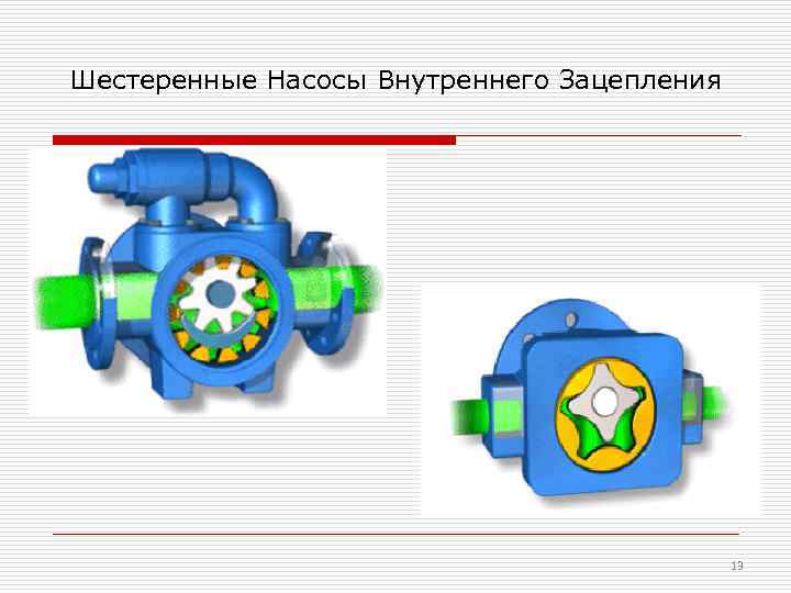 Шестеренные Насосы Внутреннего Зацепления 13 