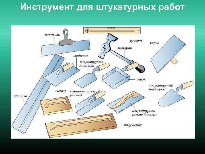 Инструмент для штукатурных работ 