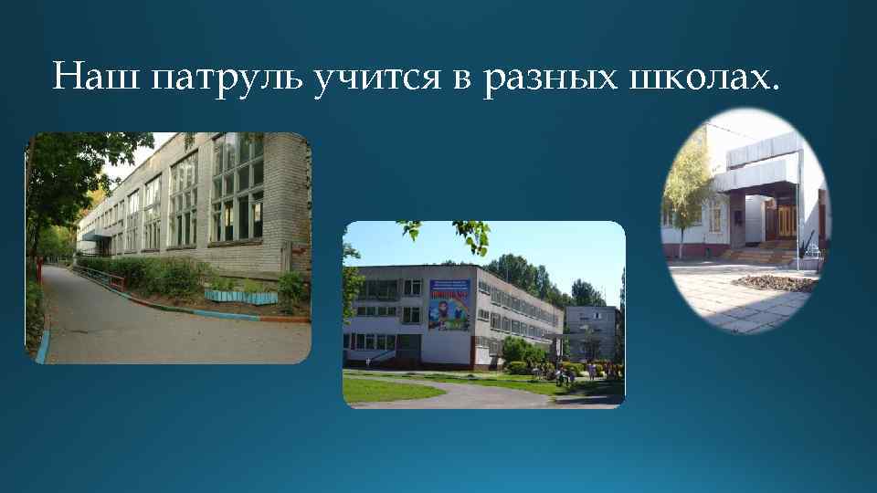 Наш патруль учится в разных школах. 