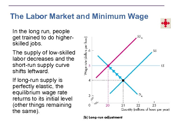 The Labor Market and Minimum Wage In the long run, people get trained to
