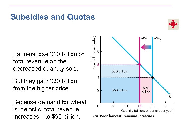 Subsidies and Quotas Farmers lose $20 billion of total revenue on the decreased quantity