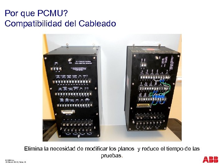 Por que PCMU? Compatibilidad del Cableado Elimina la necesidad de modificar los planos y