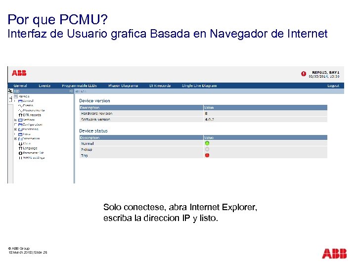 Por que PCMU? Interfaz de Usuario grafica Basada en Navegador de Internet Solo conectese,