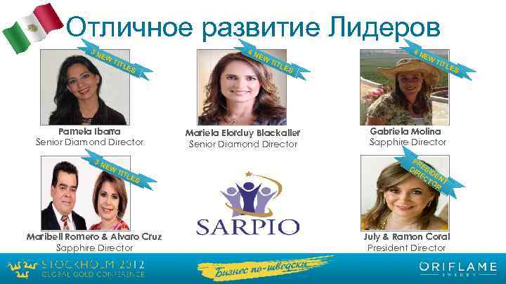 Отличное развитие Лидеров 3 N EW TIT 4 N LE S Pamela Ibarra Senior