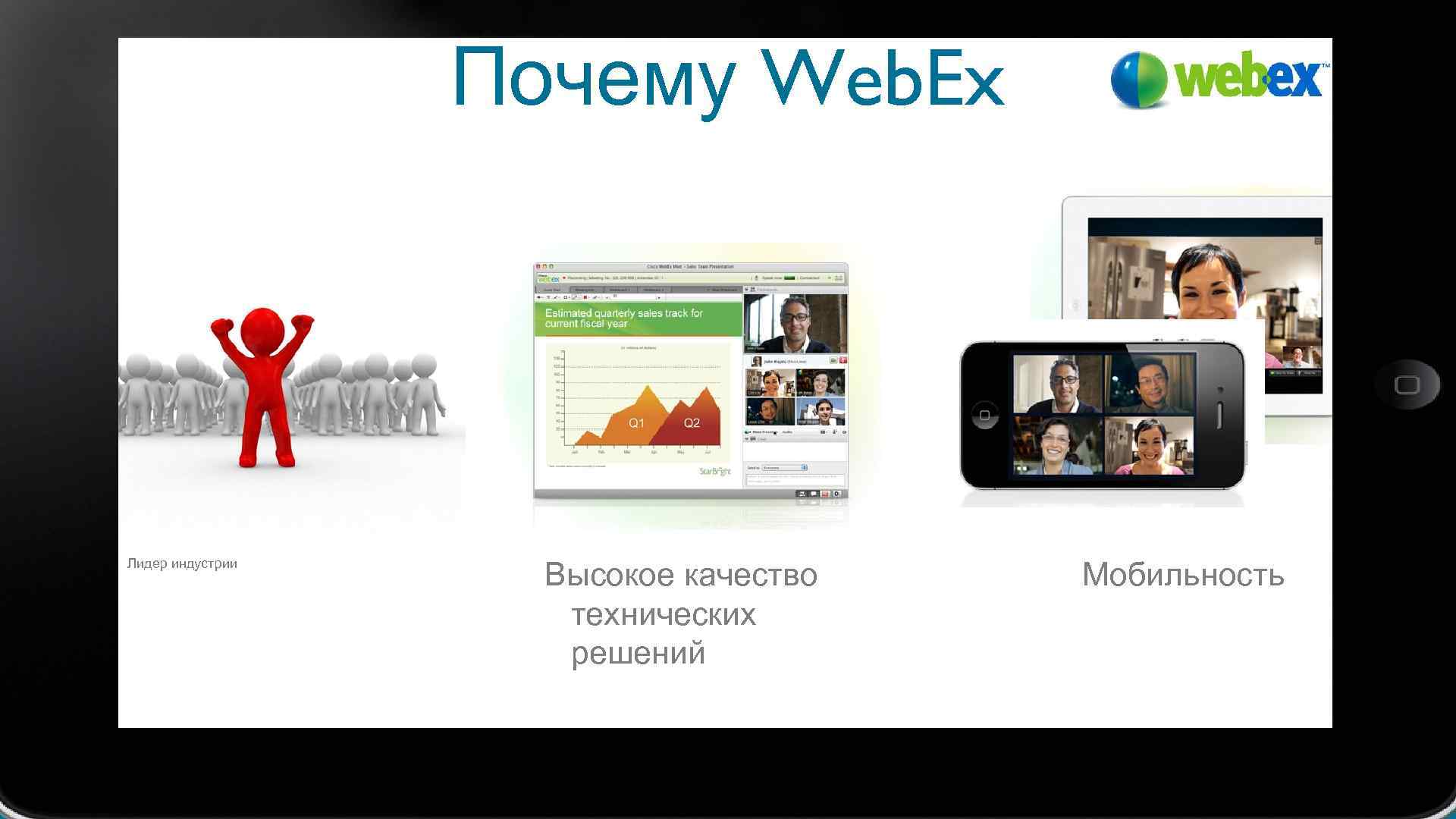 Почему Web. Ex Лидер индустрии Высокое качество технических решений Мобильность 
