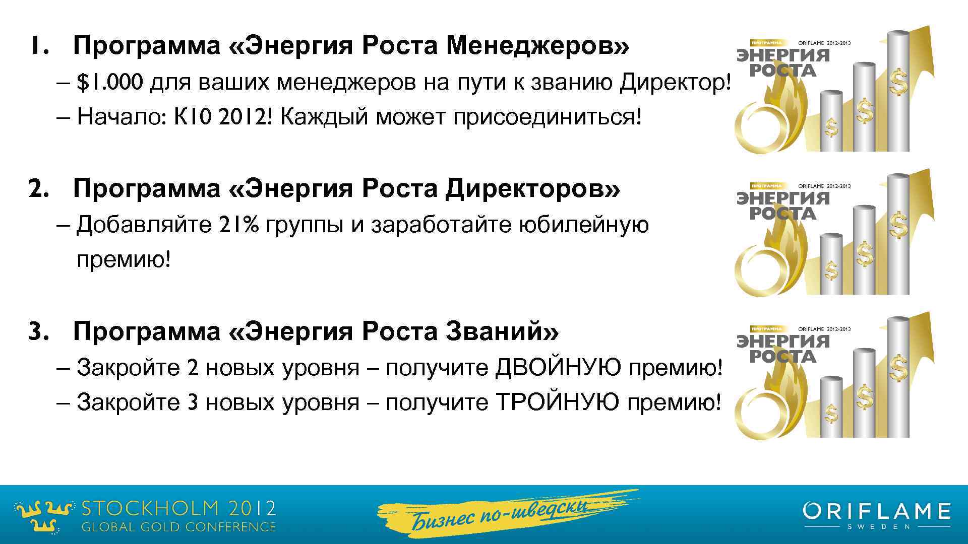 1. Программа «Энергия Роста Менеджеров» – $1. 000 для ваших менеджеров на пути к