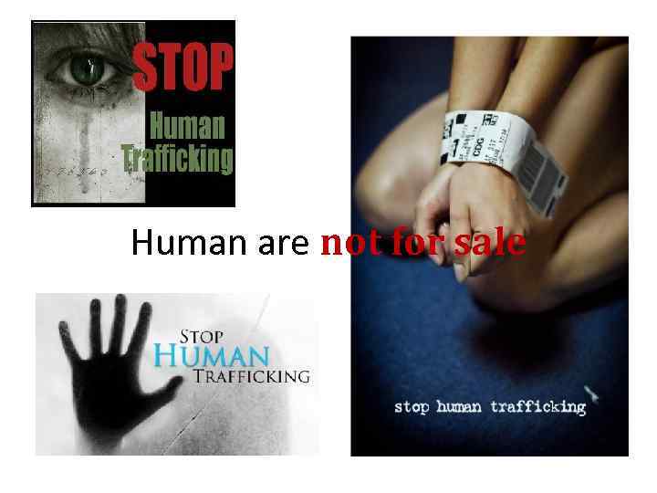 Human are not for sale 