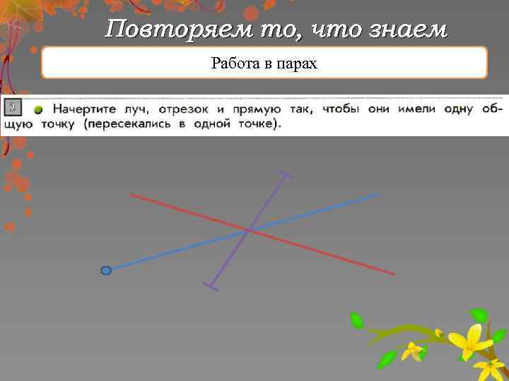 Повторяем то, что знаем Работа в парах 