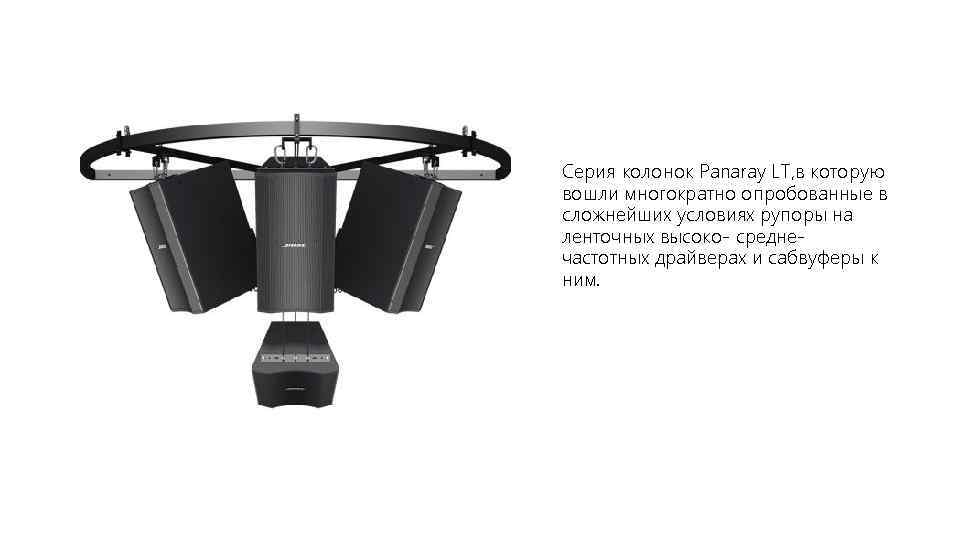 Серия колонок Panaray LT, в которую вошли многократно опробованные в сложнейших условиях рупоры на