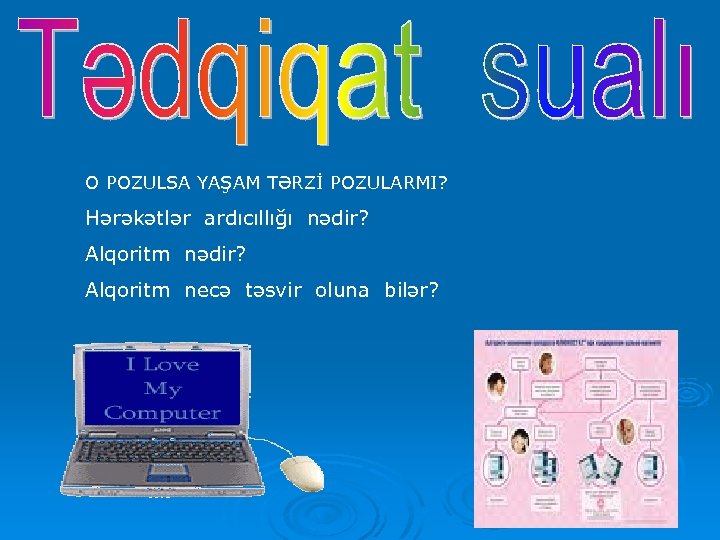 O POZULSA YAŞAM TƏRZİ POZULARMI? Hərəkətlər ardıcıllığı nədir? Alqoritm necə təsvir oluna bilər? 