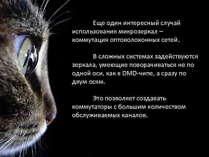 Еще один интересный случай использования микрозеркал – коммутация оптоволоконных сетей. В сложных системах задействуются