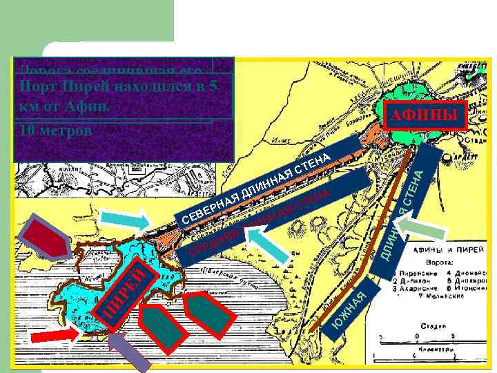 Дорога находилась еще И Пирее было 3 Сам порт был окружен В военных 2