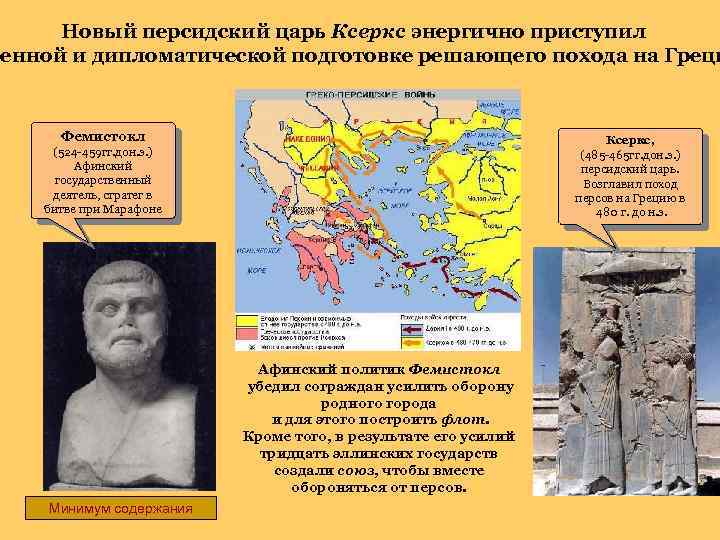 Новый персидский царь Ксеркс энергично приступил оенной и дипломатической подготовке решающего похода на Греци