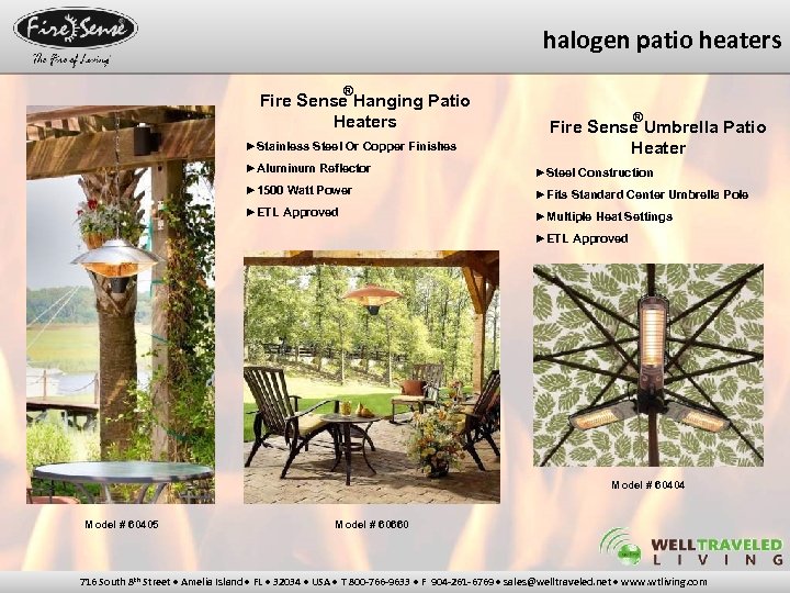 halogen patio heaters ® Fire Sense Hanging Patio Heaters ►Stainless Steel Or Copper Finishes