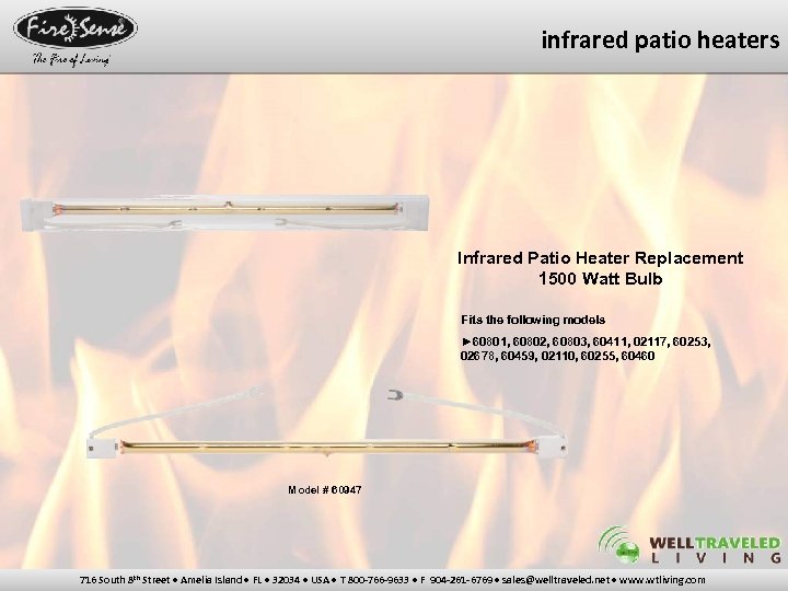 infrared patio heaters Infrared Patio Heater Replacement 1500 Watt Bulb Fits the following models