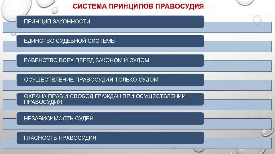 Система принципов российского правосудия