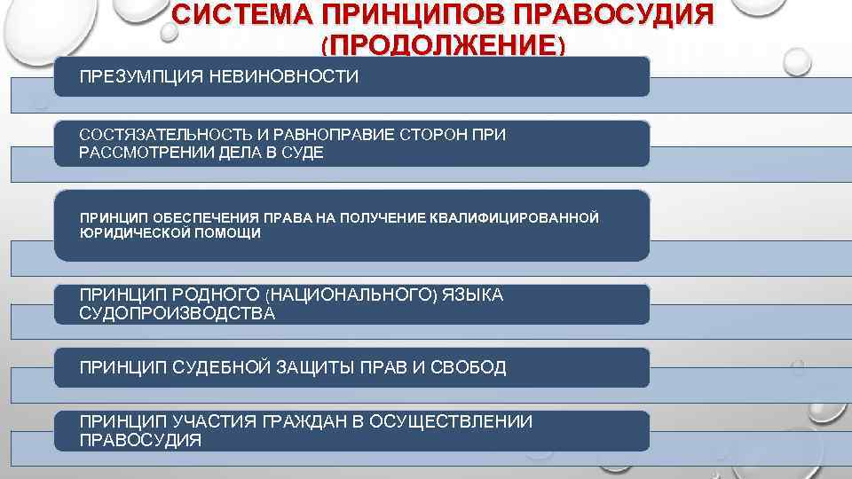 Система принципов российского правосудия